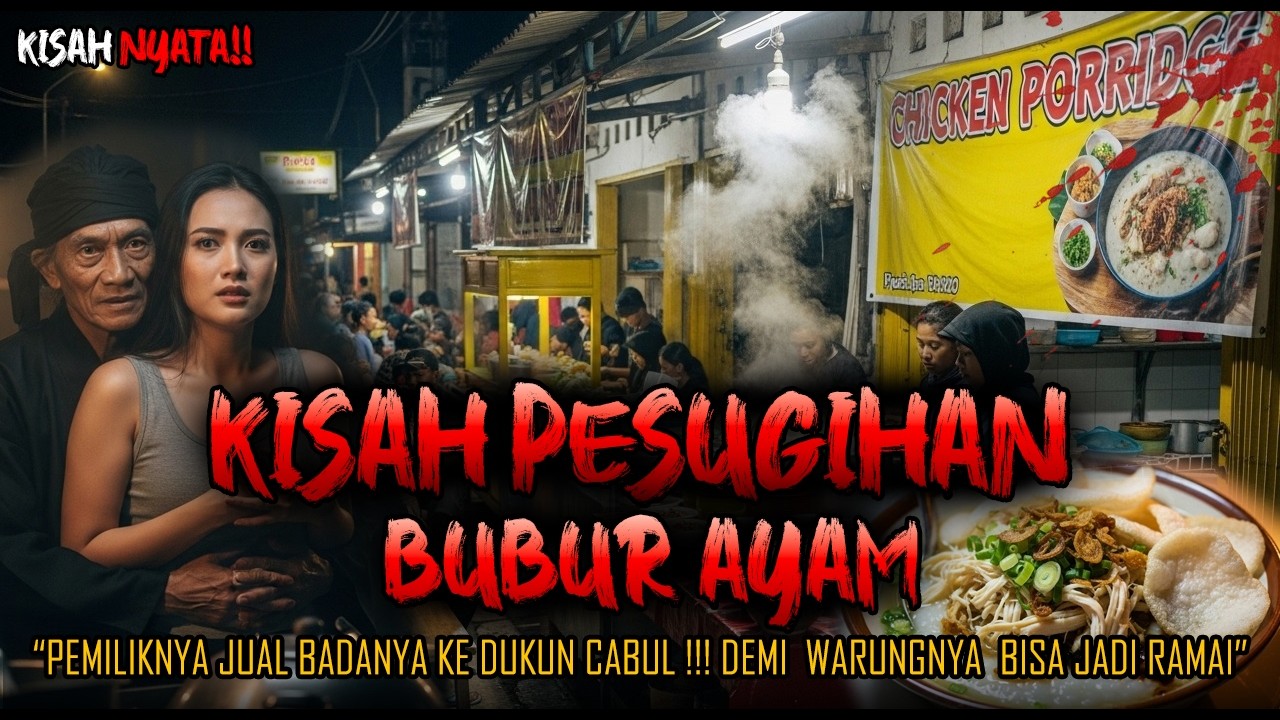 SEREM BANGETI!! KISAH PESUGIHAN BUBUR AYAM ,JUAL BADAN KE DUKUN BISA BUAT WARUNG JARI SANGAT RAMAI