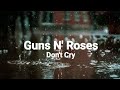 Guns n roses  dont cry  lirik  cover by jamplace