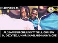 ALOBAFRESH CHILLING WITH LIL CHRISSY DJ OZZYTEE JUNIOR SHAGI AND MANY MORE 
