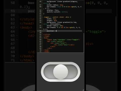 HTML CSS Toggle