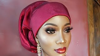 #daurinzahraturban #hausaturban BRIDES TURBAN WITH A FLOWER