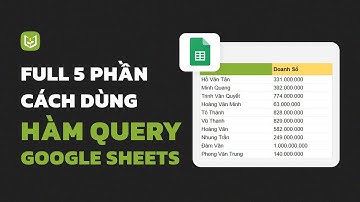 FULL 5 Phần Cách Dùng Hàm QUERY Cơ Bản tới Nâng Cao trong Google Sheet #tinhocvanphong