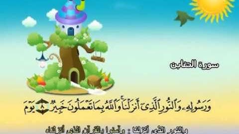 064 -  المصحف المعلم - للقارئ الشيخ محمد صديق المنشاوى - سورة التغابن