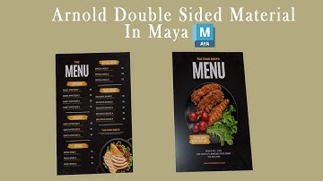 Arnold Double sided Material for maya | arnold shader | maya texture | Maya 2023