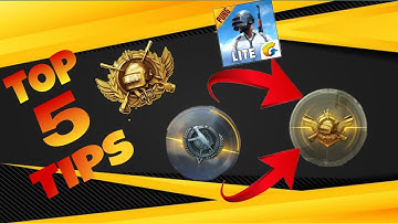 TOP 5 CONQUEROR PUSH-TIPS PUBG MOBILE LITE|PUBG MOBILE LITE ME CONQUEROR PUSH KAISE KARE|ROKKI