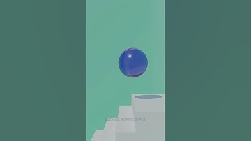 Soft Ball Falling Down Stairs | Blender Physics Simulation
