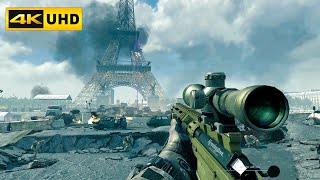 Iron Lady | Battle Of Paris | Ultra High Graphics Gameplay [4K 60Fps Uhd] Call Of Duty Mw3