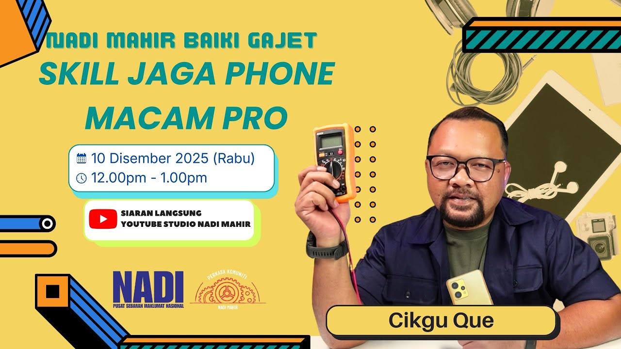 MAHIR BAIKI GAJET - SKILL JAGA PHONE MACAM PRO
