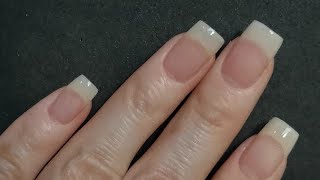 CÓMO HACER UÑAS ACRÍLICAS, EFECTO NATURAL (solo dos acrílicos) #uñasacrilicas #organicnails