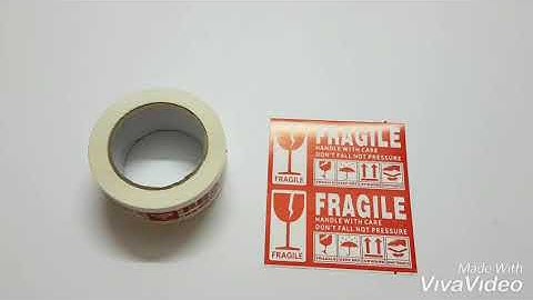 Fragile Tape, Fragile Sticker, Caution Warning Awas