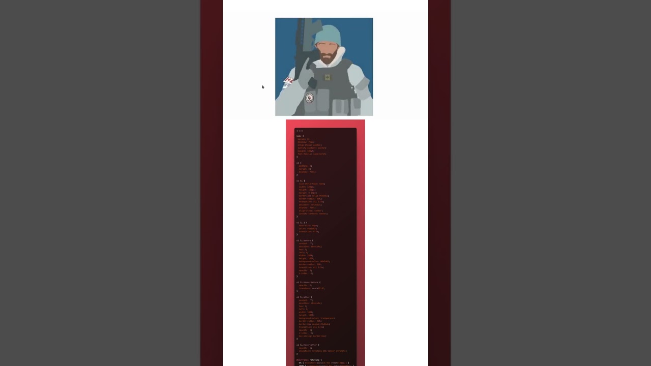 image card animation effect with 