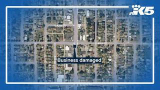 Tacoma police search for suspect after explosive device damages building