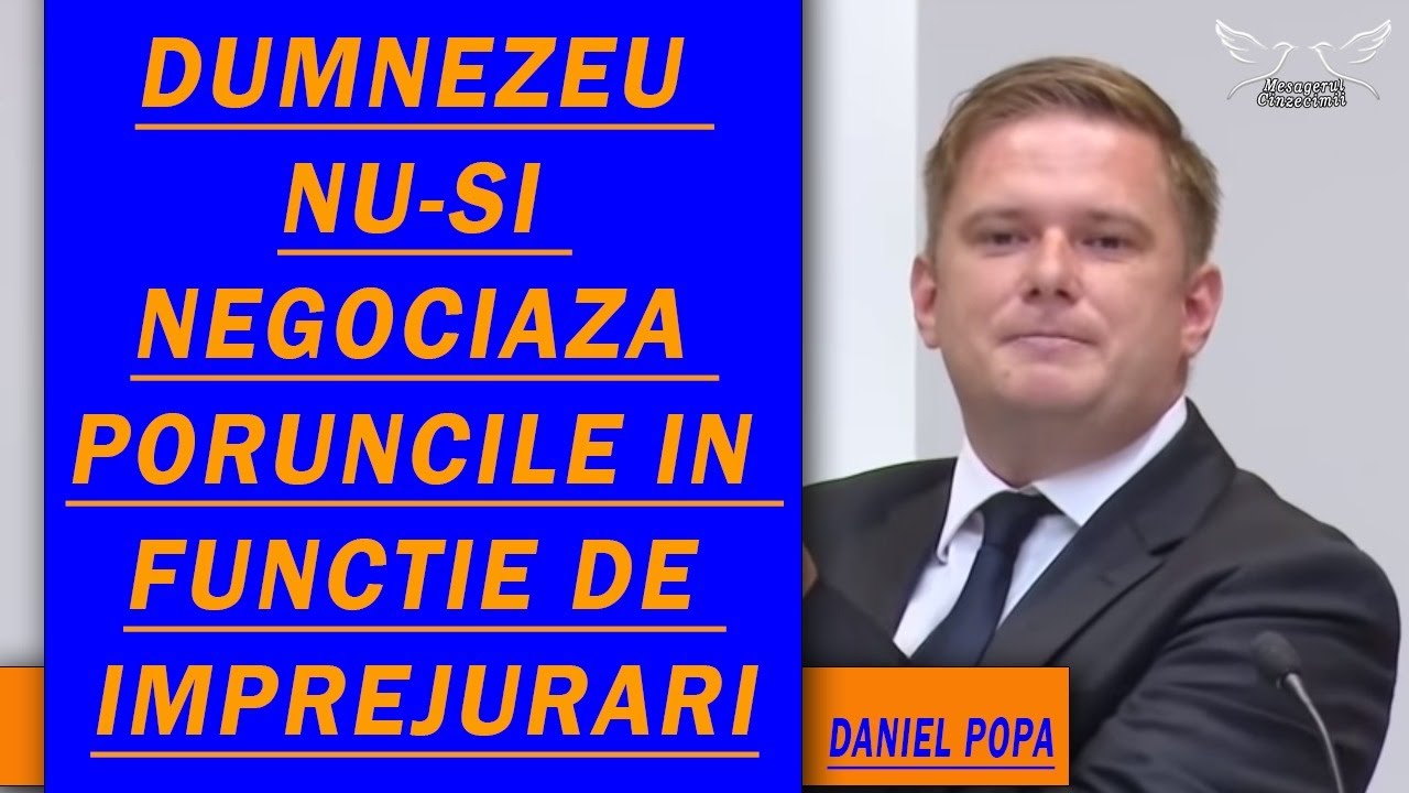 Daniel Popa - Dumnezeu nu-si negociaza poruncile in functie de imprejurari | Predica