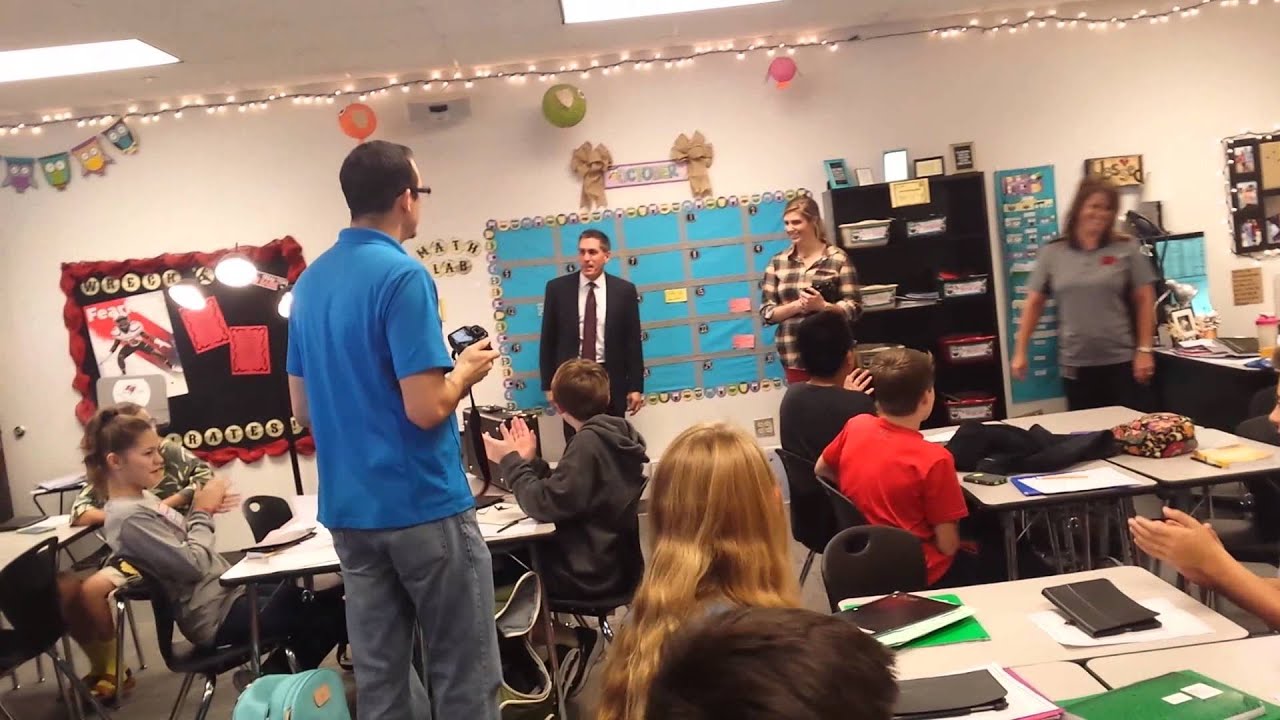 Laura Bush Middle School students receive iPads YouTube