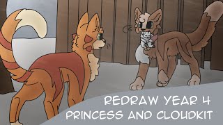 Princess and Cloudkit {speedpaint} // yearly redraw - year 4