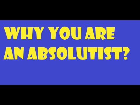 Video: Wat betekent absolutist in één woord?