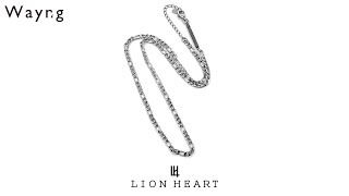 ライオンハート スレンダリー チェーンネックレス フィガロ 55cm サージカルステンレス