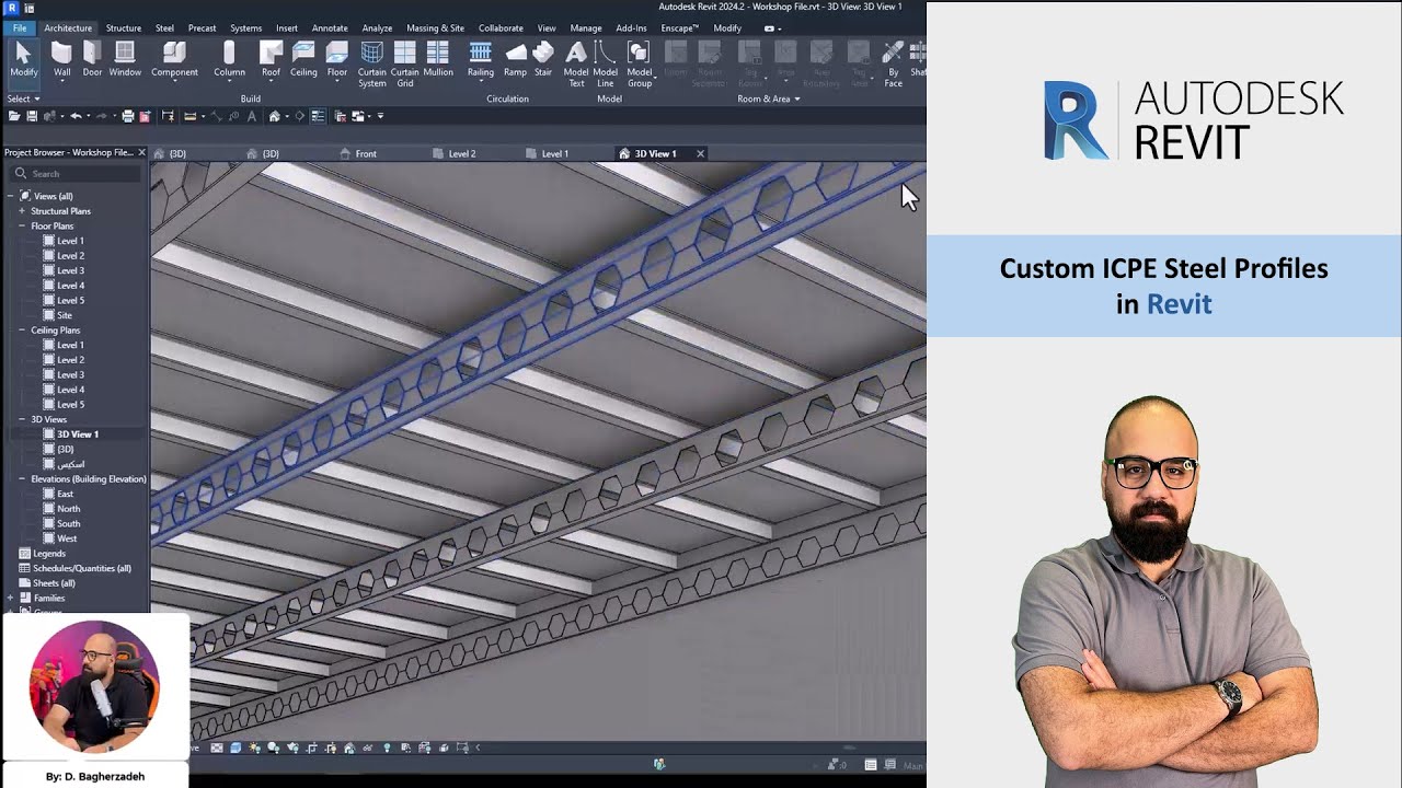 Revit Steel Tutorial 🔥 How to Create Custom ICPE Steel Profiles in Revit – Step-by-Step ...