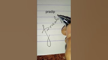 Pradip name signature#signature #easy #shorts #signature, signature style of my name