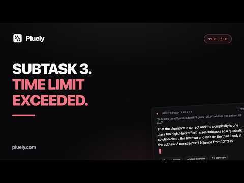 HackerEarth TLE Debugged: Subtask 3 Timeout to a Monotonic Deque, Live in Pluely
