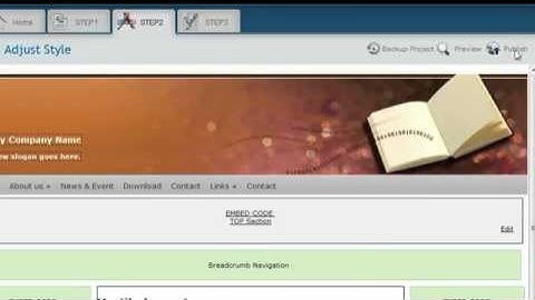 Changing your website template in RVSiteBuilder 5