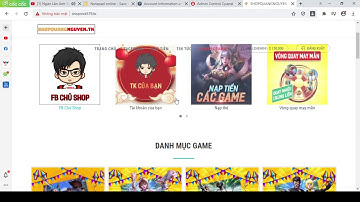 Hướng dẫn làm shop acc game tự động bán mọi loại game