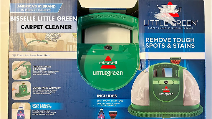Bissell little green portable spot and stain cleaner 1400m review