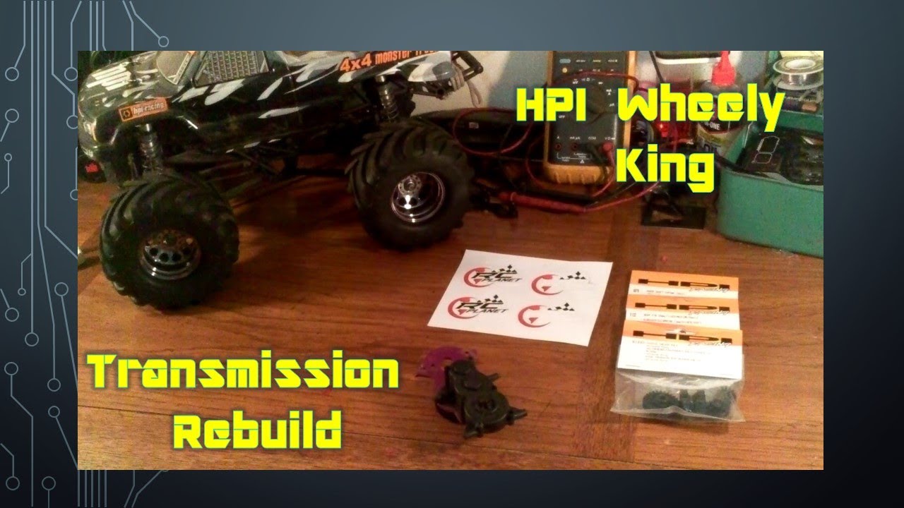 High Volts RC Transmission Rebuild Hpi Wheely King YouTube