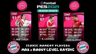 Bayern Munchen Iconic Moment B Lizarazu Xabi Alanso L Matthaus Max Boost Level Rating Pes 2021 Youtube