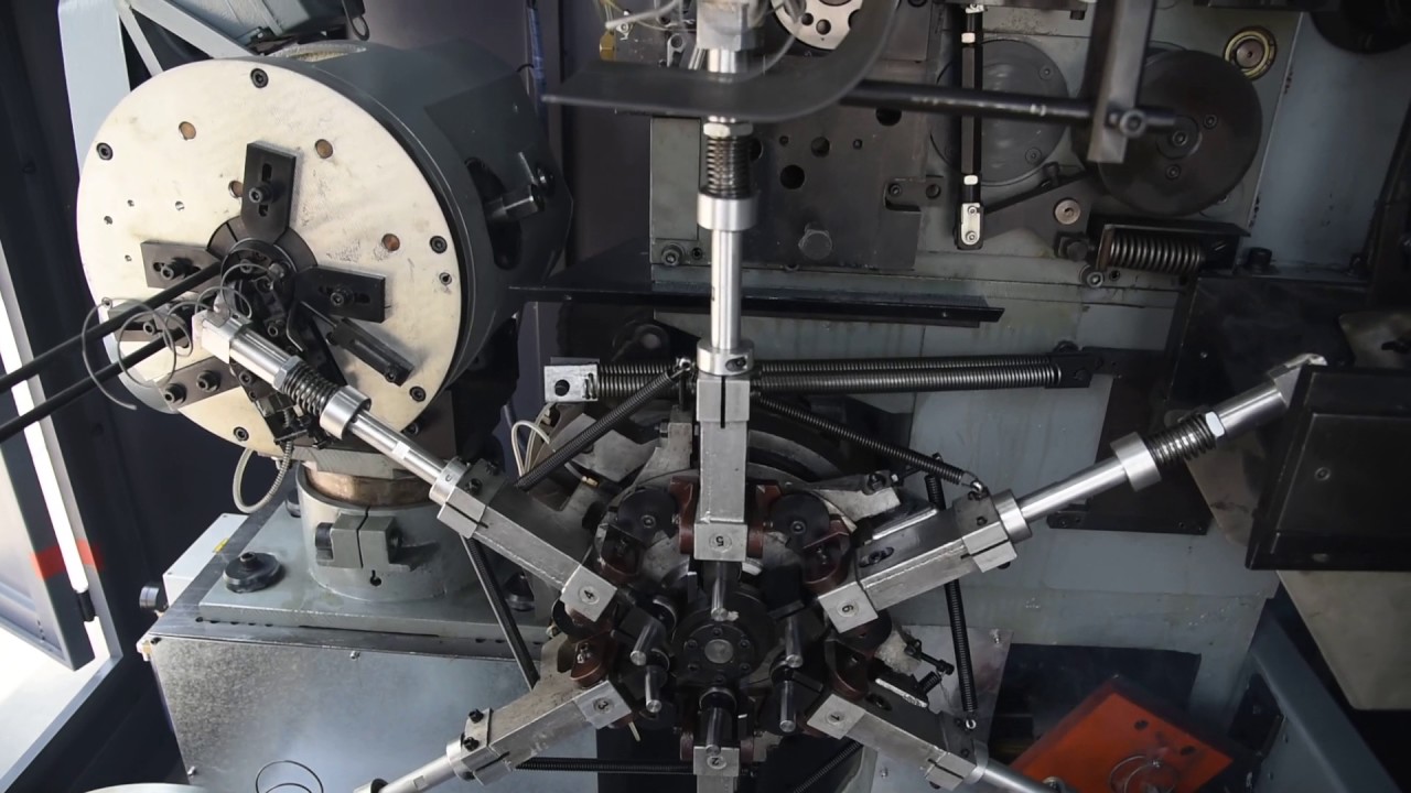 DSC 0805 Automatic Bonnell Spring Coiling Machine - YouTube