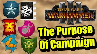 The Purpose of Every Faction in Warhammer3 Campaign