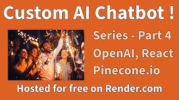 pdf ai chat with PDF Custom Chatbot Part 4 Using Openai, Pinecone, Pocketbase, Nextjs chatbot, React