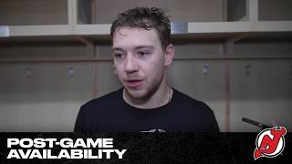 Gritsyuk, Jack & Luke Hughes, Keefe talk after a 5-2 win at Vegas