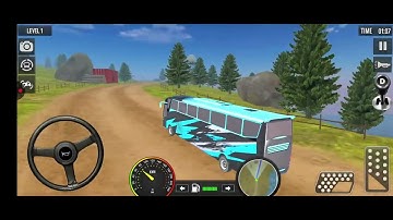 Real Coach Bus Driving 3D - Uphill Bus Drive Simulator 2025 - Android GamePlay