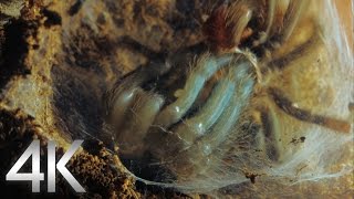 Lasiodora Parahybana Molting - 4K Tarantula Timelapse