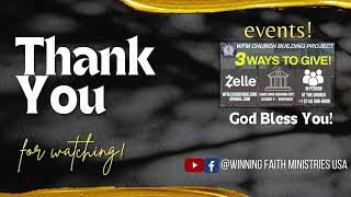 WEDNESDAY MIDWEEK COMMUNION SERVICE | SEPT, 25 2024 | WINNING FAITH MINISTRIES USA