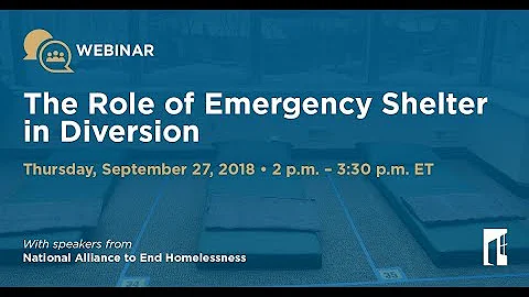 The Role of Emergency Shelter in Diversion