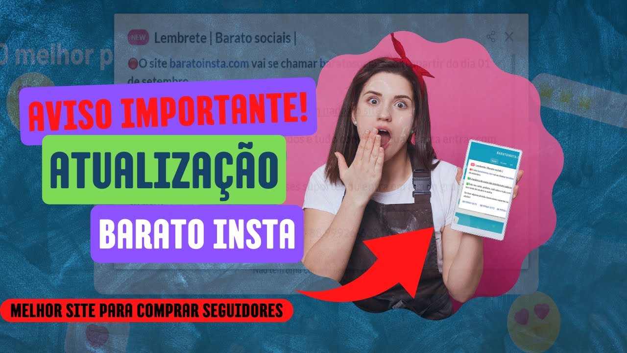 Barato Insta - AVISO IMPORTANTE - Melhor Site De Seguidores - ATUALIZAÇÃO - YouTube