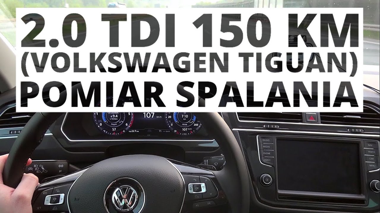 Volkswagen Tiguan 2.0 Tdi 150 Km (At) - Pomiar Zużycia Paliwa - Youtube