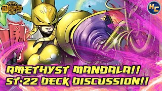 Amethyst Mandala!! ST-22 Sakuymon Deck Discussion -- Digimon TCG