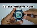 Scubapro Z1 - How to set dive mode / freedive mode