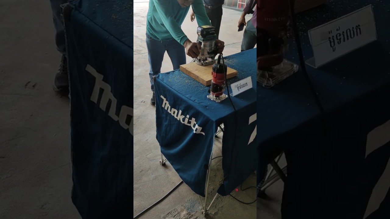 Testing Makita Cordless Router YouTube