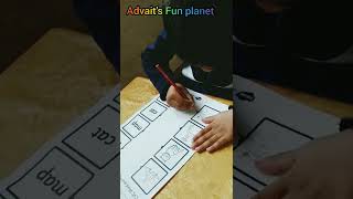 CVC words and picture matching worksheet for nursery, lkg, ukg kids. #nurserysyllabus #worksheet