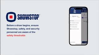Simulation of a Showstop® Procedure incident via the Halo System IMS | Live event safety simulation