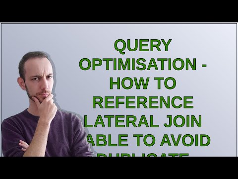Query optimisation - how to reference lateral join table to avoid duplicate lookup