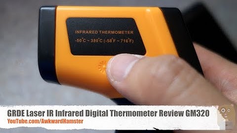GRDE Laser IR Infrared Digital Thermometer Review GM320