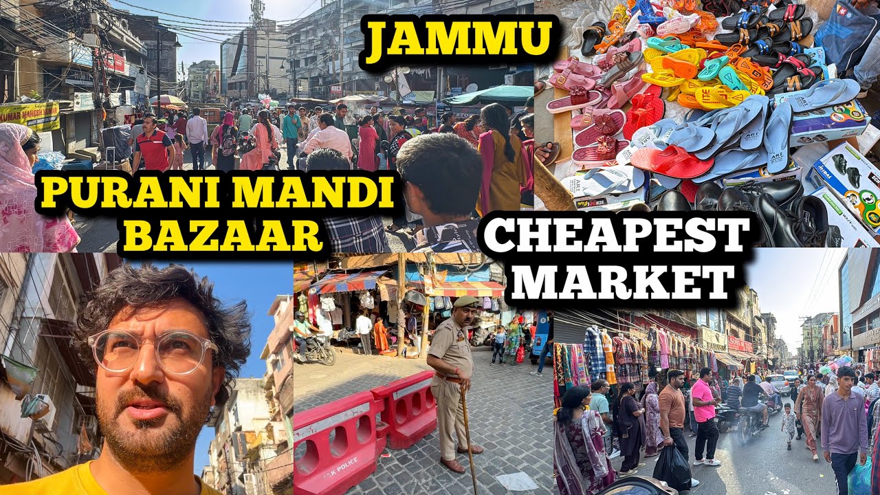 Jammu Ka Sabse Sasta Sunday Market | Purani Mandi Bazaar | Jammu ka sarojini Market 2025 