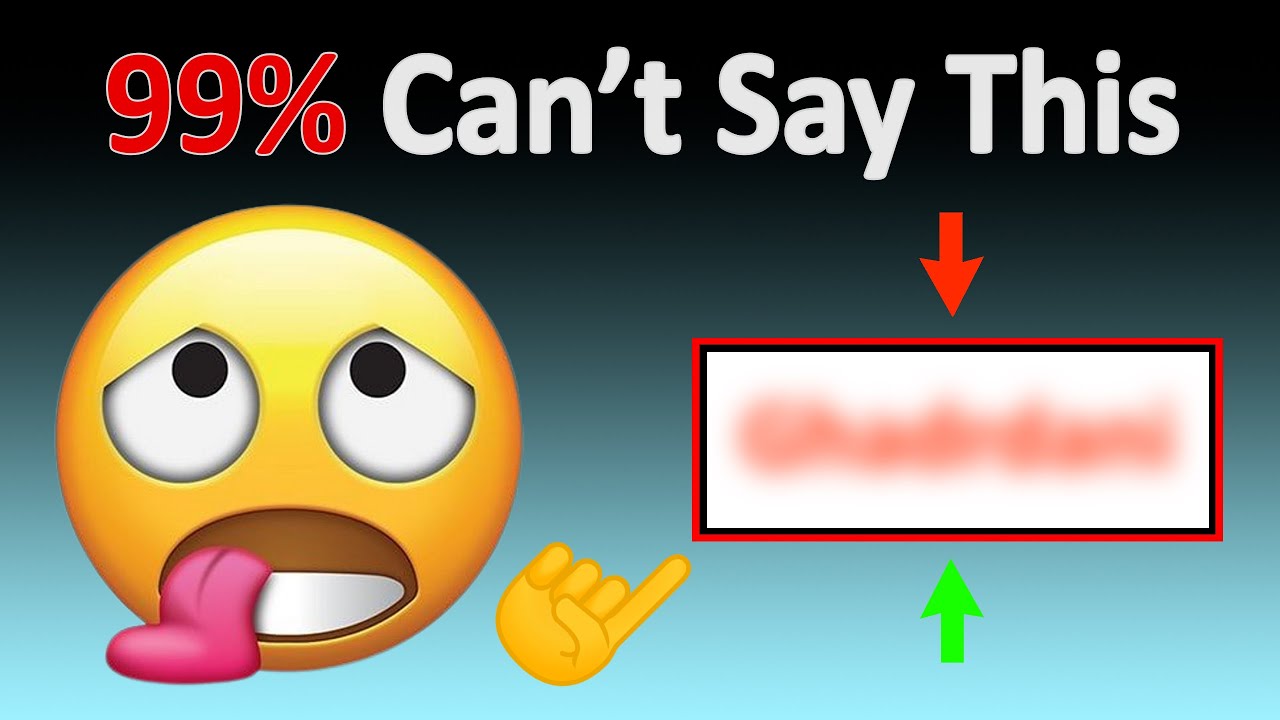 99 Of The People Can t Say This Word Correctly YouTube 99 Of The People Can t Say This Word Correctly YouTube