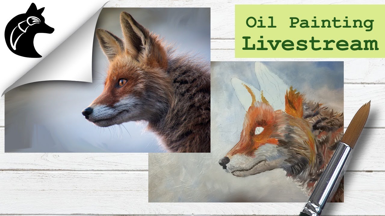 Oil Painting A Fox Painting Fox Eye Youtube