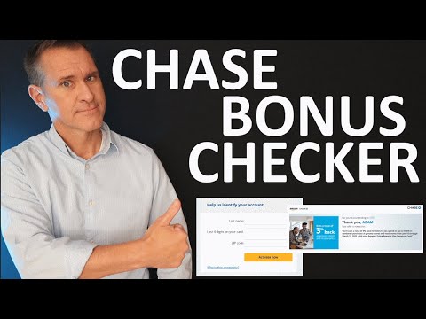 Chase Credit Card Bonus Checker - Find Your Current Chase 